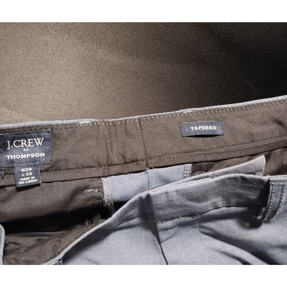 J.Crew Thompson Tapered Dress Pants Bluish Gray Men’s 29x32 Office - Picture 4 of 4